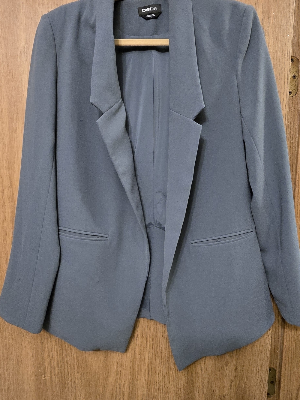 bebe Slate Blue Tailored Blazer